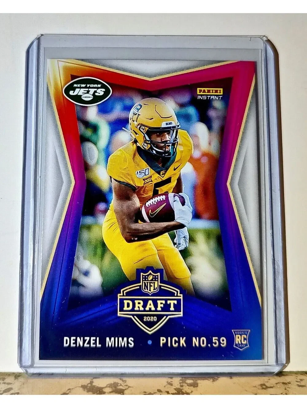 Denzel Mims 2020 NFL Draft Night NFL #21 Football Card Jets 1 of 476